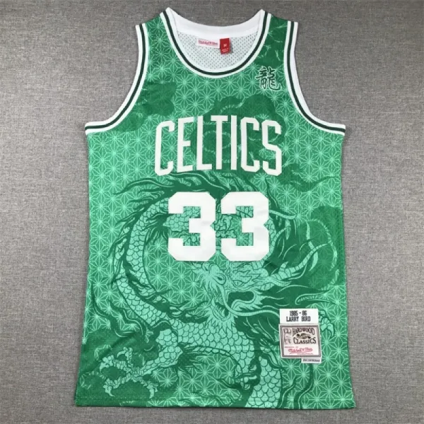 Mitchell & Ness Boston Celtics 1995-96 Larry Bird Hardwood Classics Dragon Jersey Green - 1