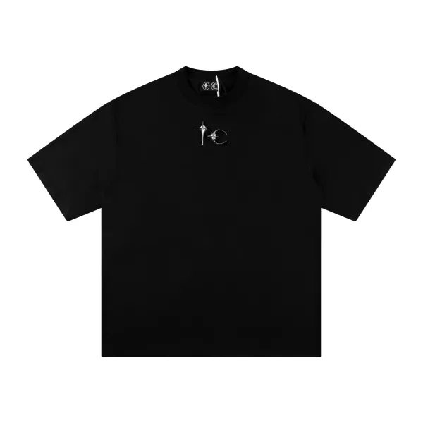 Design Ask Yourself Distressed Tie-Hem T-Shirt White T-Shirts - 24