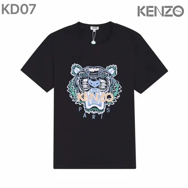Kenzo Tiger Head Graphic Black T-Shirt - 8