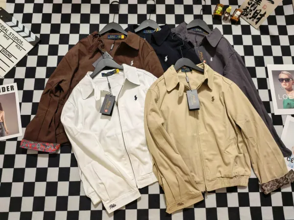Polo Ralph Lauren Paisley-Trimmed Brown Bomber Jacket - 5