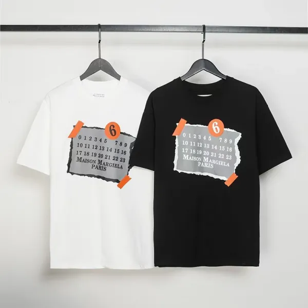 Maison Margiela MM6 T-Shirt Collection Black and White Graphic Tees - 25