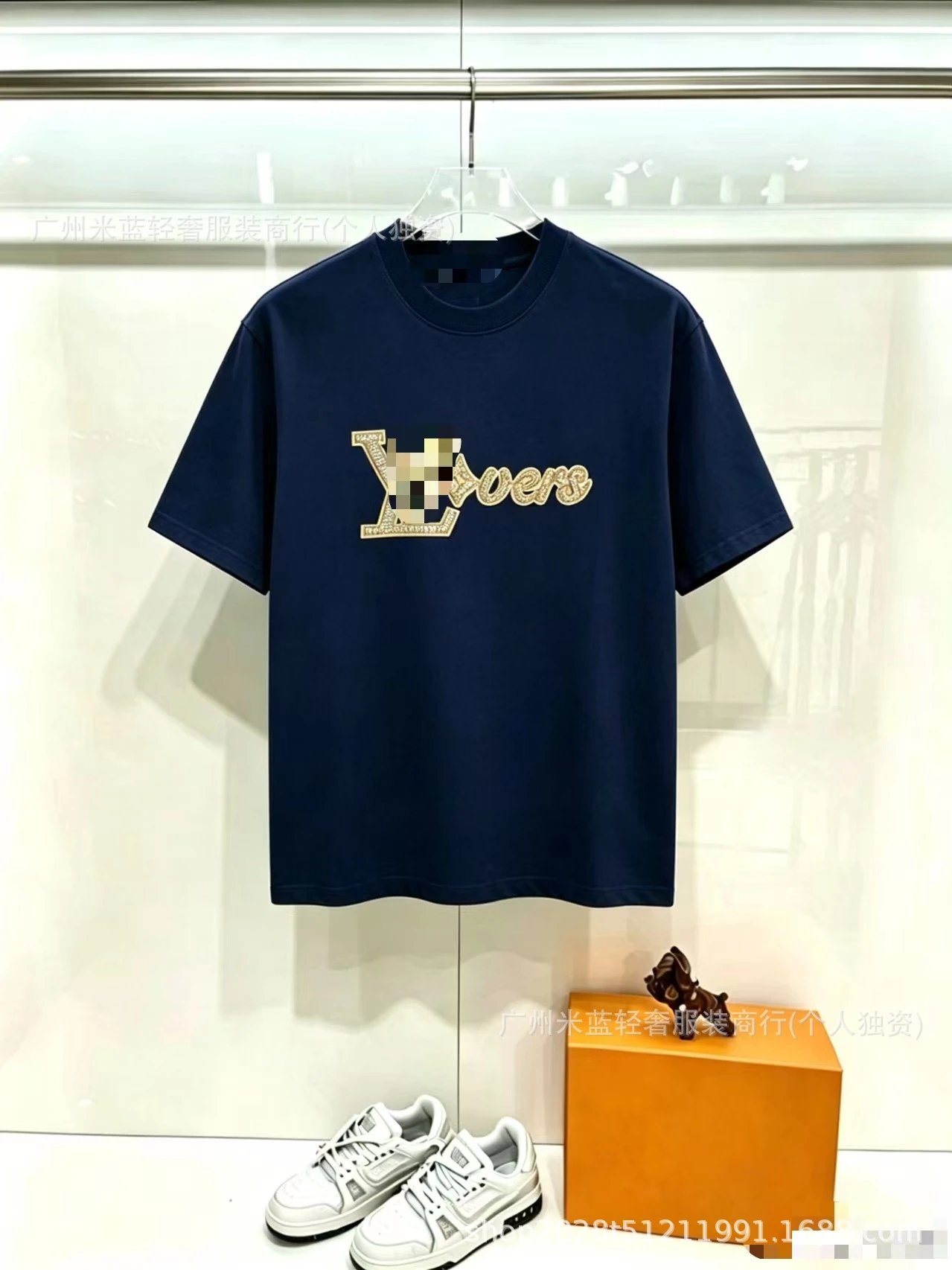 Louis Vuitton LV Lovers Navy T-Shirt - 1