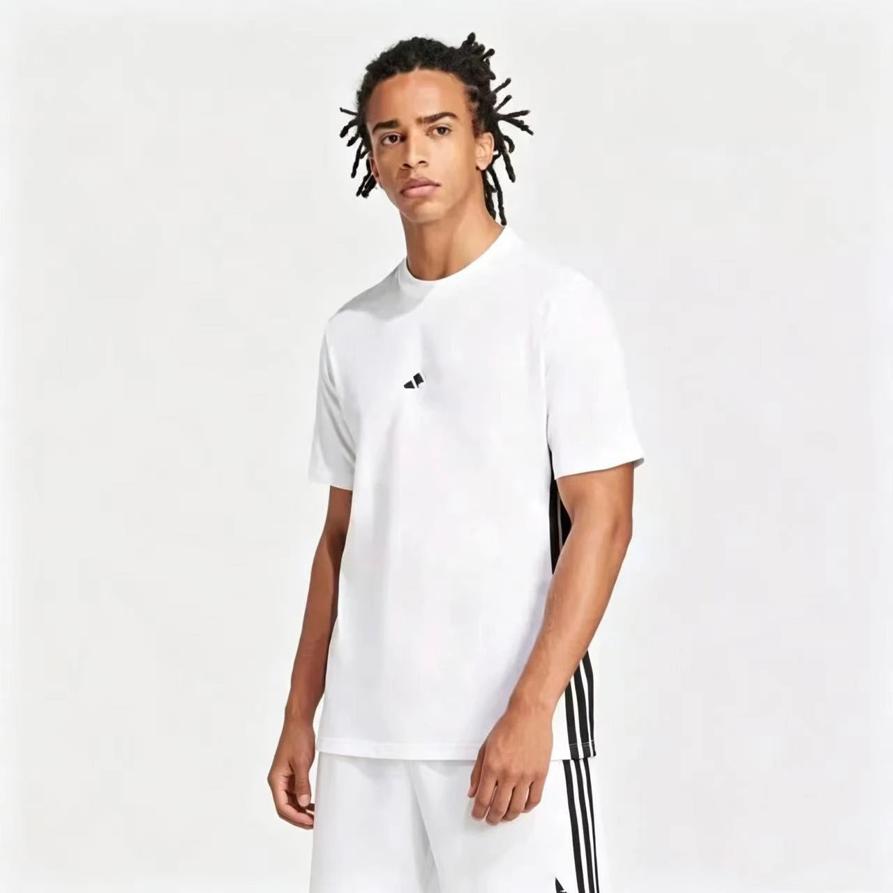 Design Minimalist Embroidered Logo Lavender T-Shirt Tops.t Shirts - 7