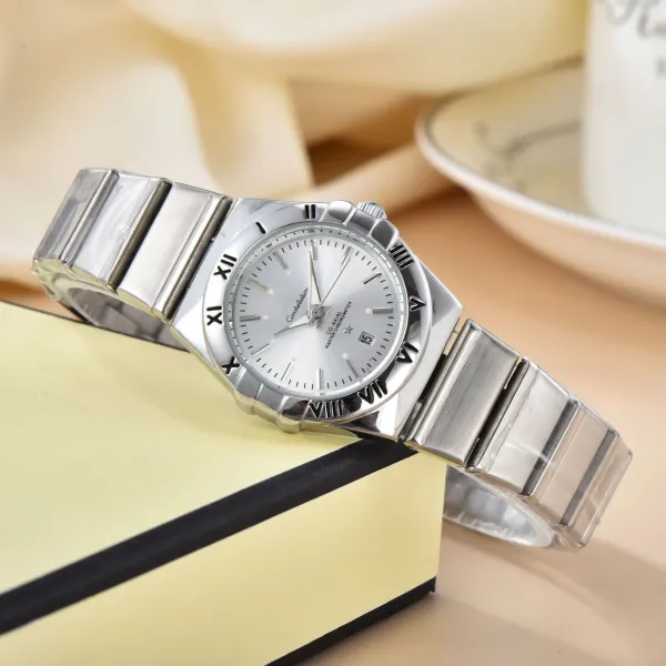 Design Constellation Co-Axial Master Chronometer Silver Dial Stainless Steel Watch Watches - 1