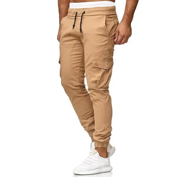 Design Cargo Jogger Pants Gray Pants - 7
