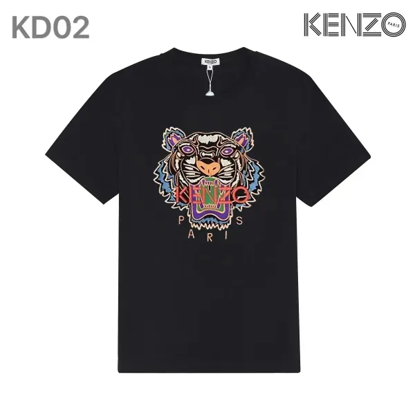 Kenzo Tiger Head Graphic Black T-Shirt - 4