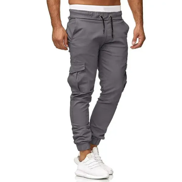 Design Cargo Jogger Pants Gray Pants - 16