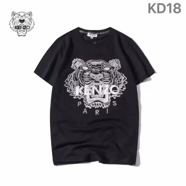 Kenzo Tiger Head Graphic Black T-Shirt - 12