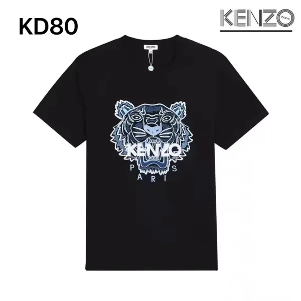 Kenzo Tiger Head Graphic Black T-Shirt - 27