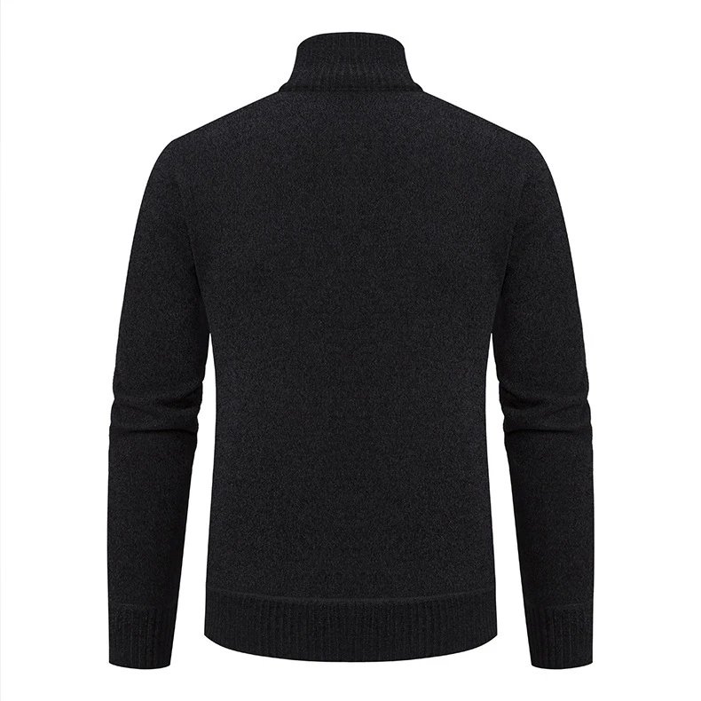 Design Hankesen Zip-Up Knit Cardigan Black Outerwear.cardigan - 17