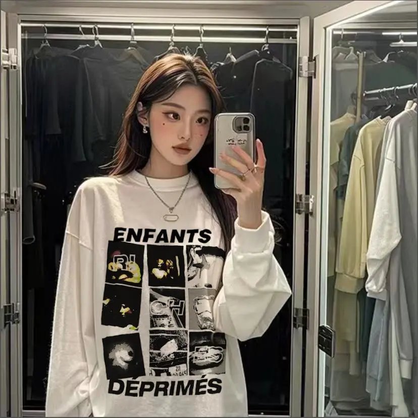 Design TV Gone Long Sleeve T-Shirt White - 15