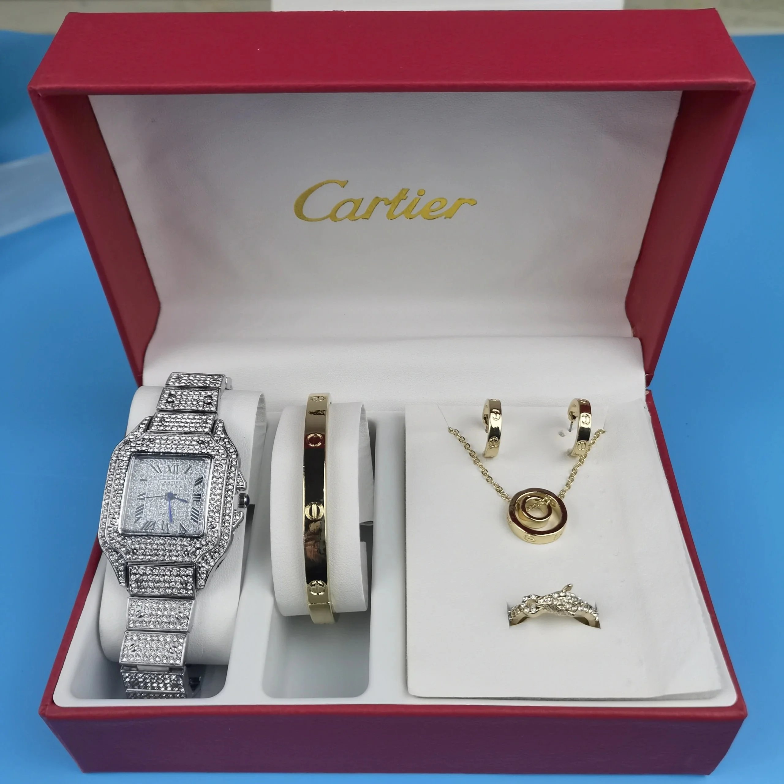 Cartier Santos Watch & Jewelry Set [31 styles]