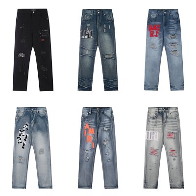 Amiri Distressed Logo Jeans [20 styles]