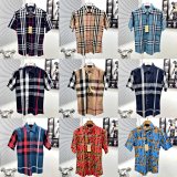 Burberry Classic Check & Graffiti Print Short-Sleeve Shirts [27 styles]
