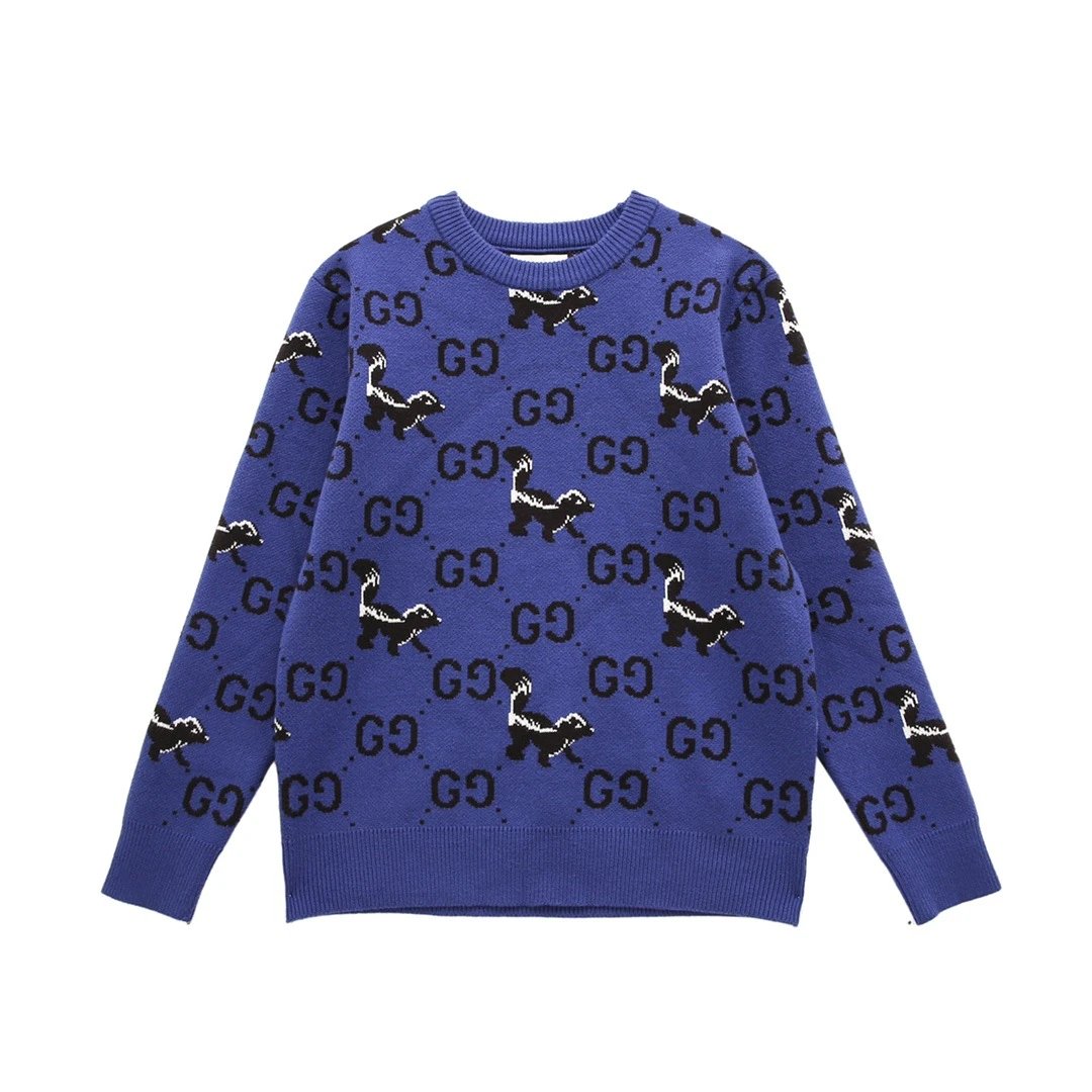 Gucci Blue Knit Swea