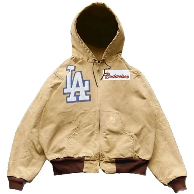 Unbranded Jackets Hooded Zip-Up Patchwork Jacket product detail image 1