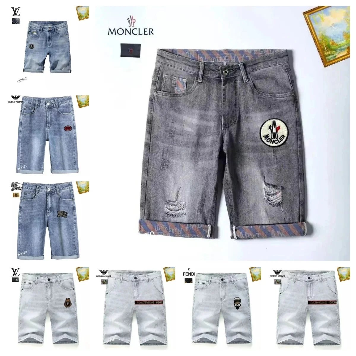 Moncler Grey Distres