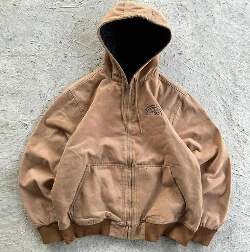Unbranded Jackets Hooded Zip-Up Patchwork Jacket image 6