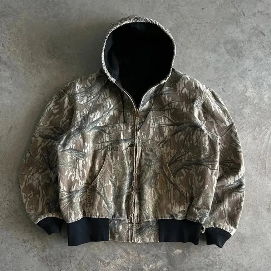 Unbranded Jackets Hooded Zip-Up Patchwork Jacket — YNJ-3