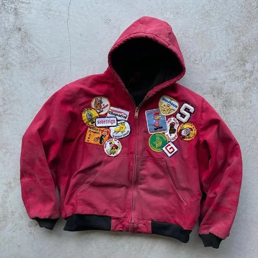 Unbranded Jackets Hooded Zip-Up Patchwork Jacket — YNJ-11