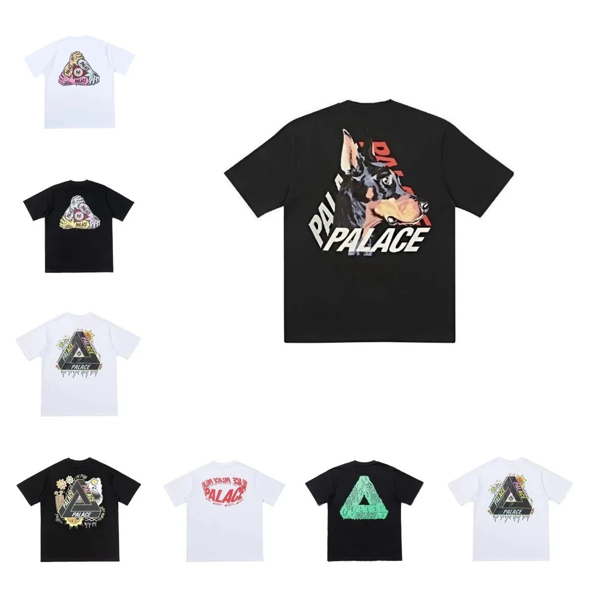 Palace Black and White Graphic T-Shirt Collection