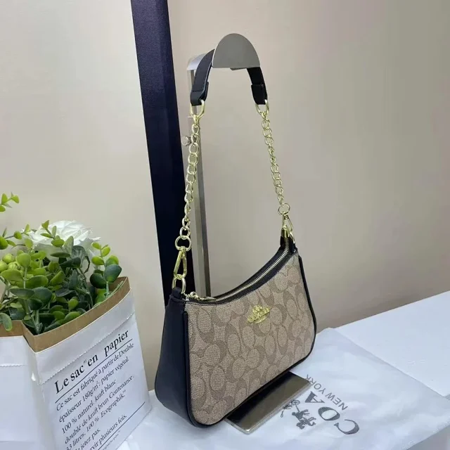 Coach Shoulder Bags Teri Signature Canvas Chain Bag product detail image 5