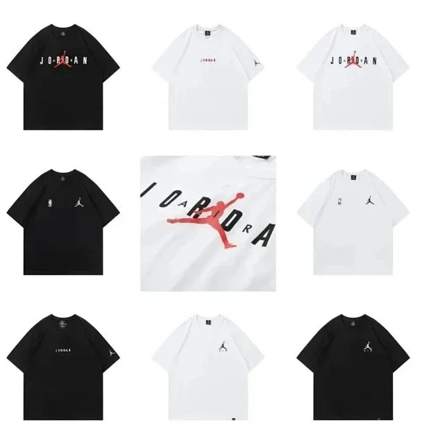 Jordan Black and White Short Sleeve T-Shirts