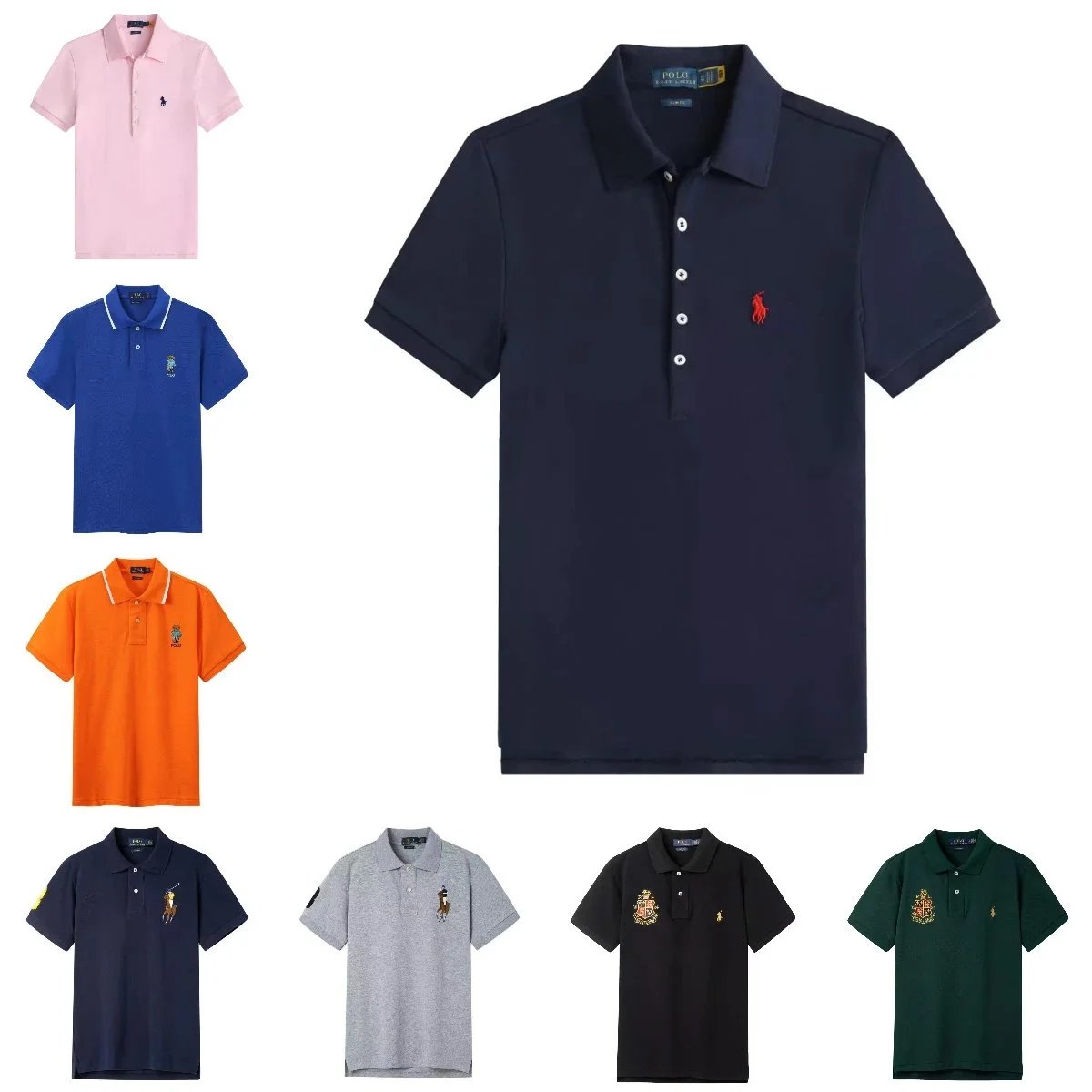Ralph Lauren Navy Short Sleeve Polo