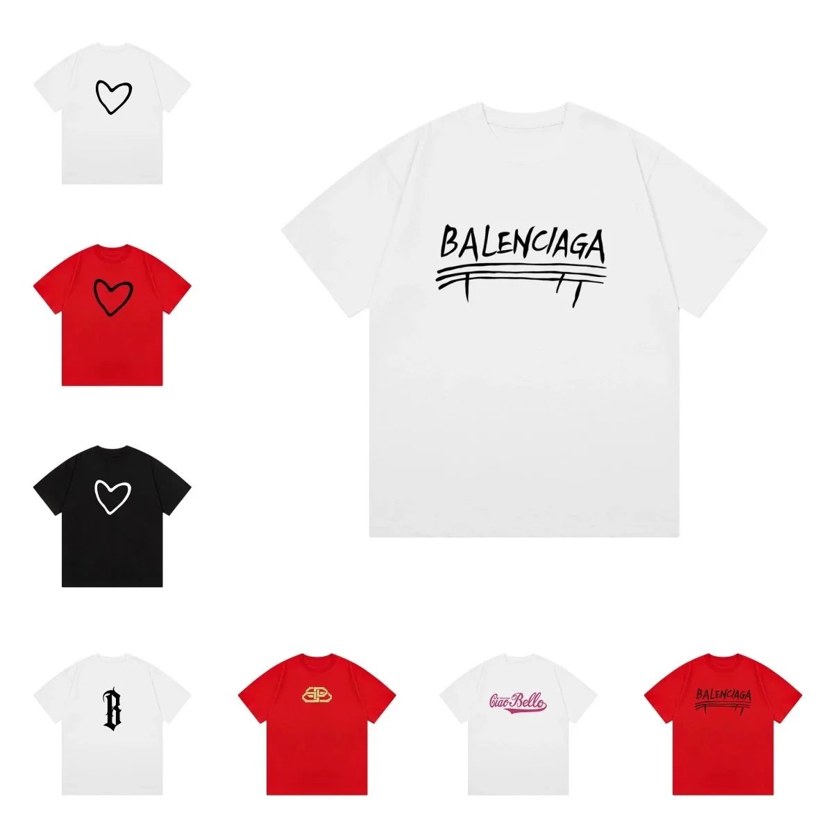 Balenciaga White Short Sleeve T-Shirt