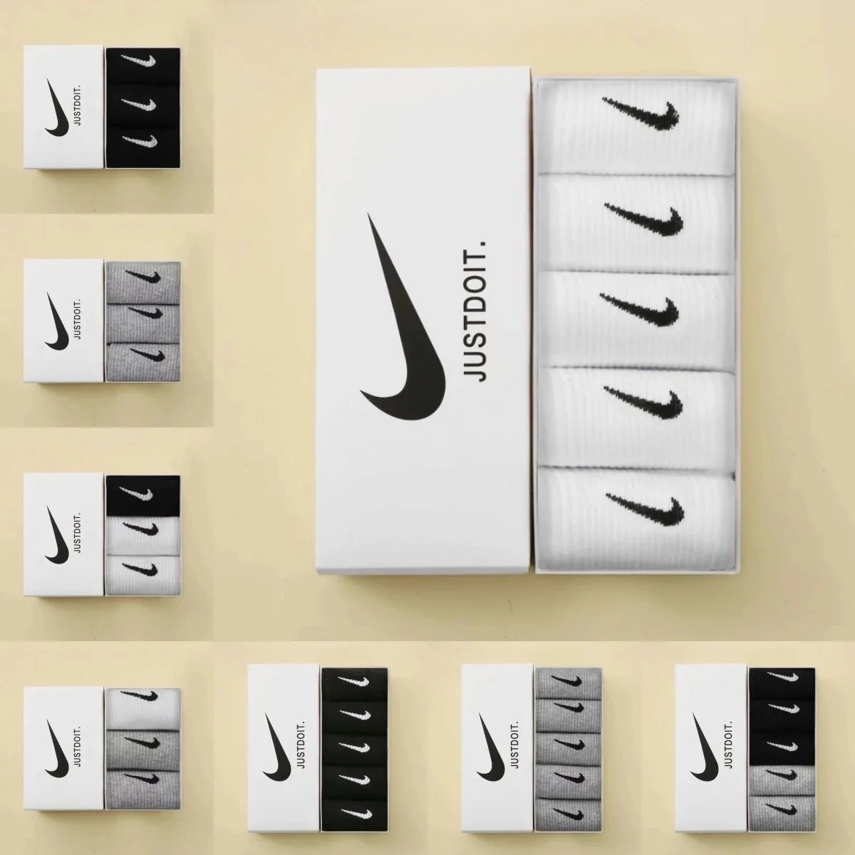 Nike White Socks Pac