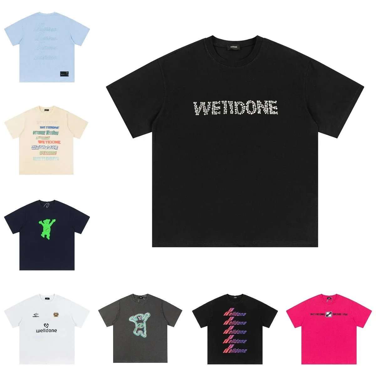 We11done Black Short Sleeve T-Shirt