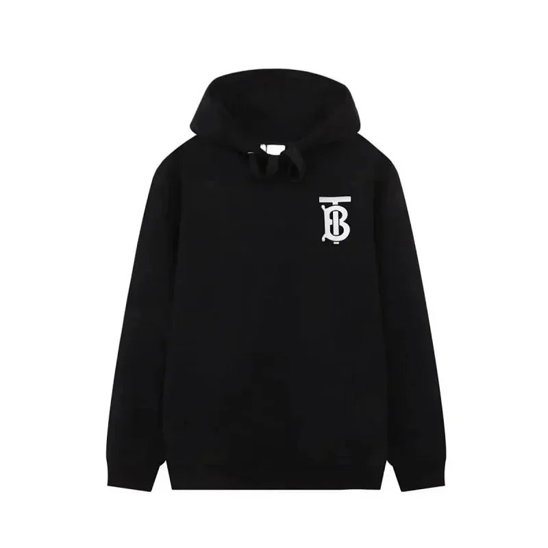Burberry Hoodies & Sweatshirts Plaid-lined zip-front hooded sweatshirt — 29