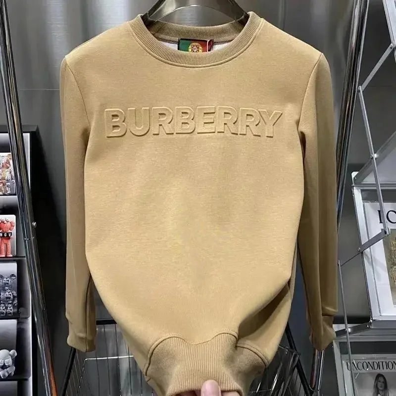 Burberry Hoodies & Sweatshirts Plaid-lined zip-front hooded sweatshirt — 40