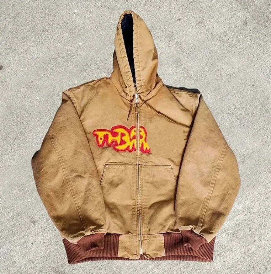 Unbranded Jackets Hooded Zip-Up Patchwork Jacket — YNJ-9
