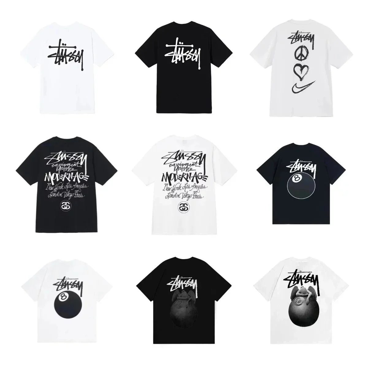 Stussy Black and Whi