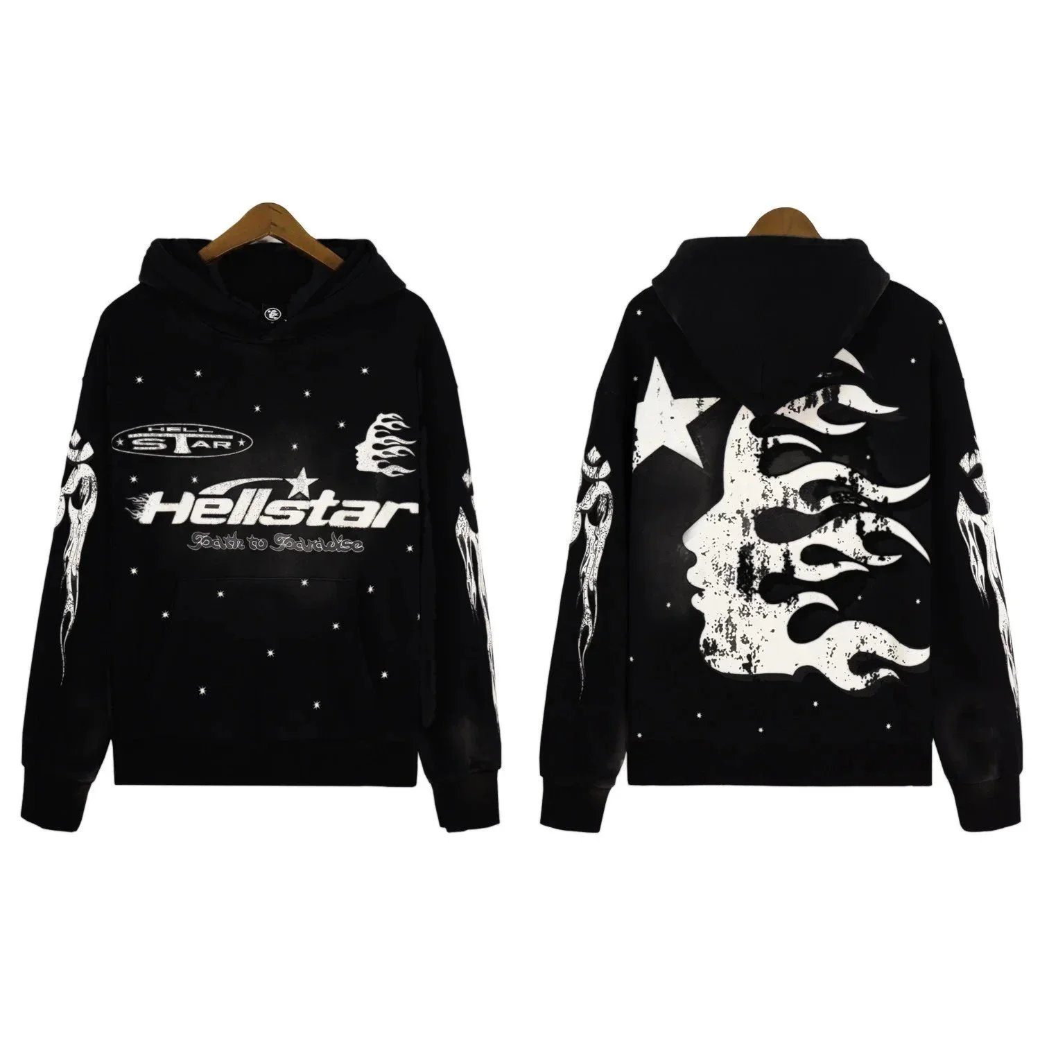 [Cotton Hoodie] DY-W02 Black SKU image