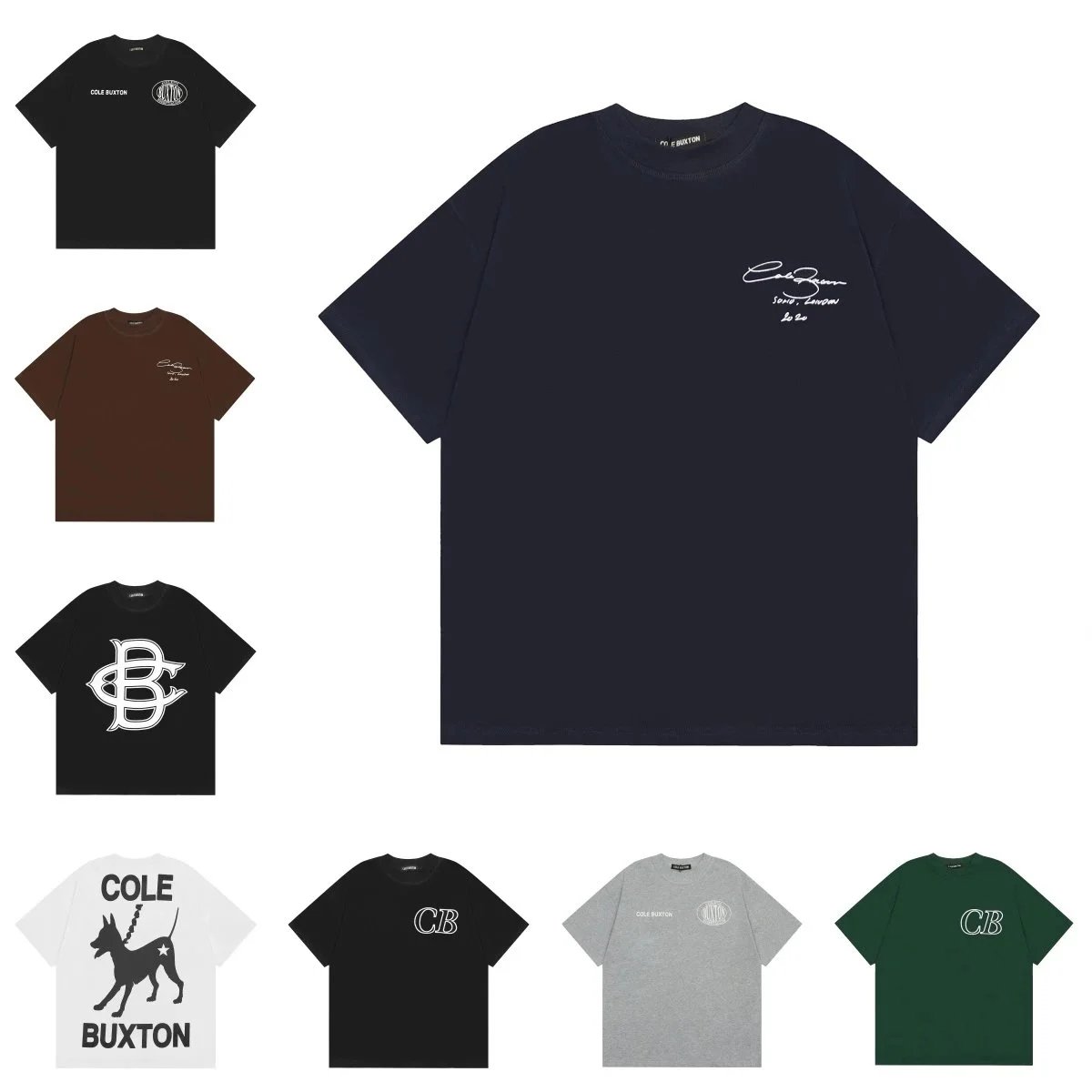 Cole Buxton Navy Short Sleeve T-Shirt