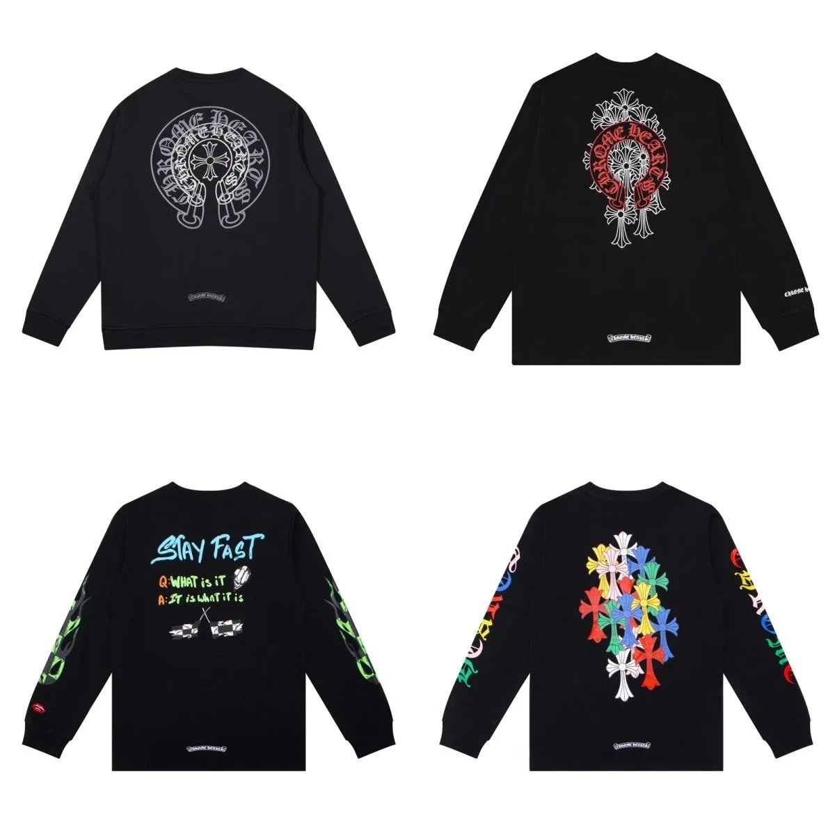 Chrome Hearts Black Long Sleeve T-Shirt