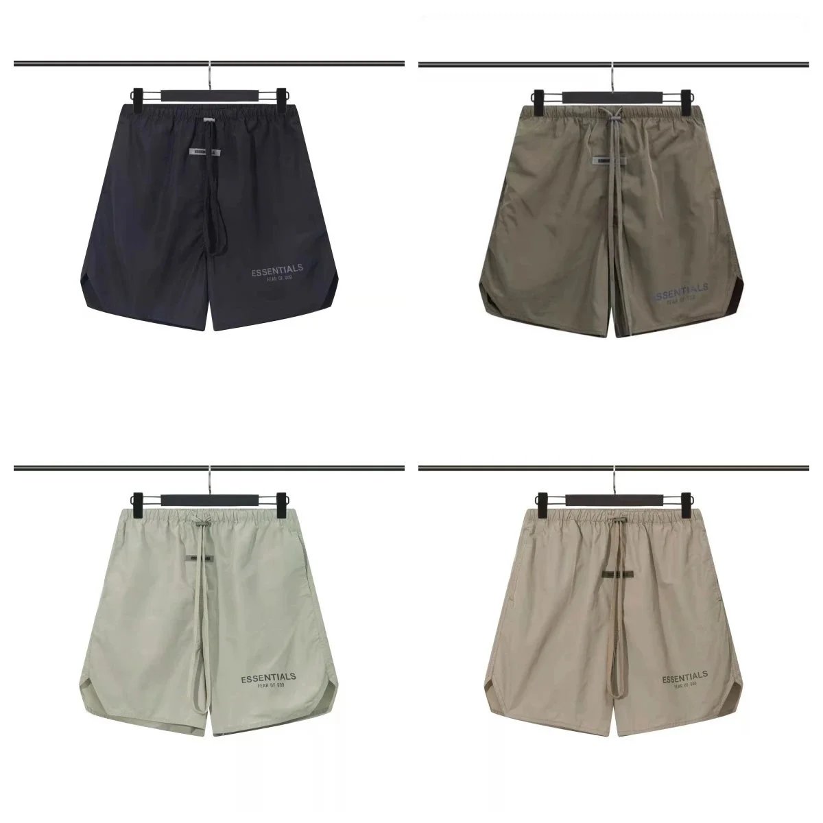 Fear of God Essentials Black Drawstring Shorts