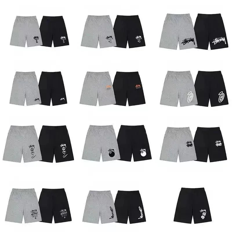 Stussy Black and Grey Shorts