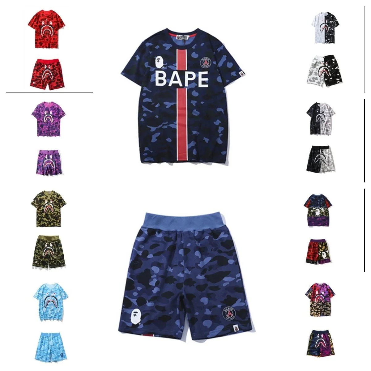 BAPE Blue Camo T-Shi