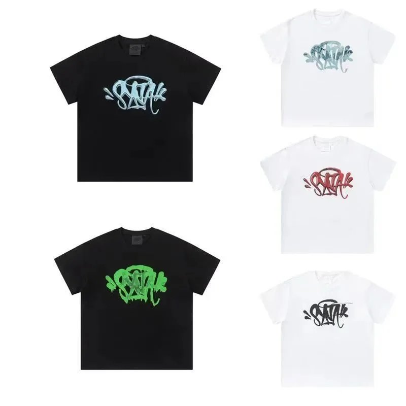 Satalk Black/White Graphic T-Shirt