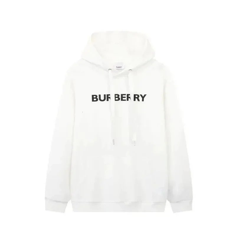 Burberry Hoodies & Sweatshirts Plaid-lined zip-front hooded sweatshirt — 34