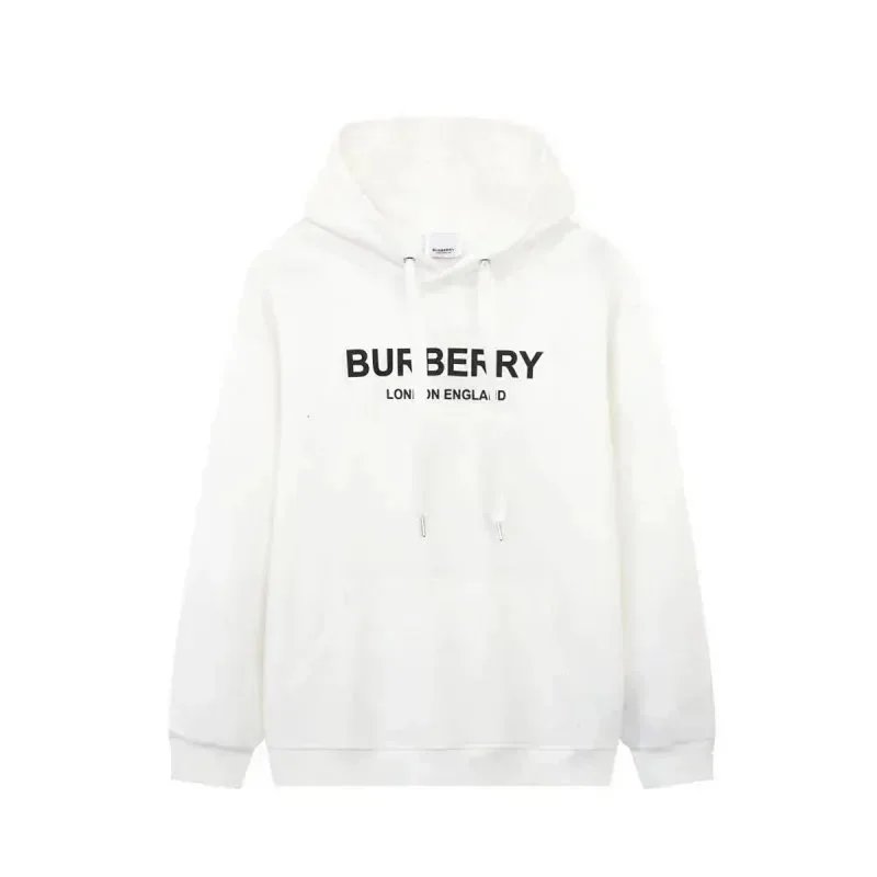 Burberry Hoodies & Sweatshirts Plaid-lined zip-front hooded sweatshirt — 33