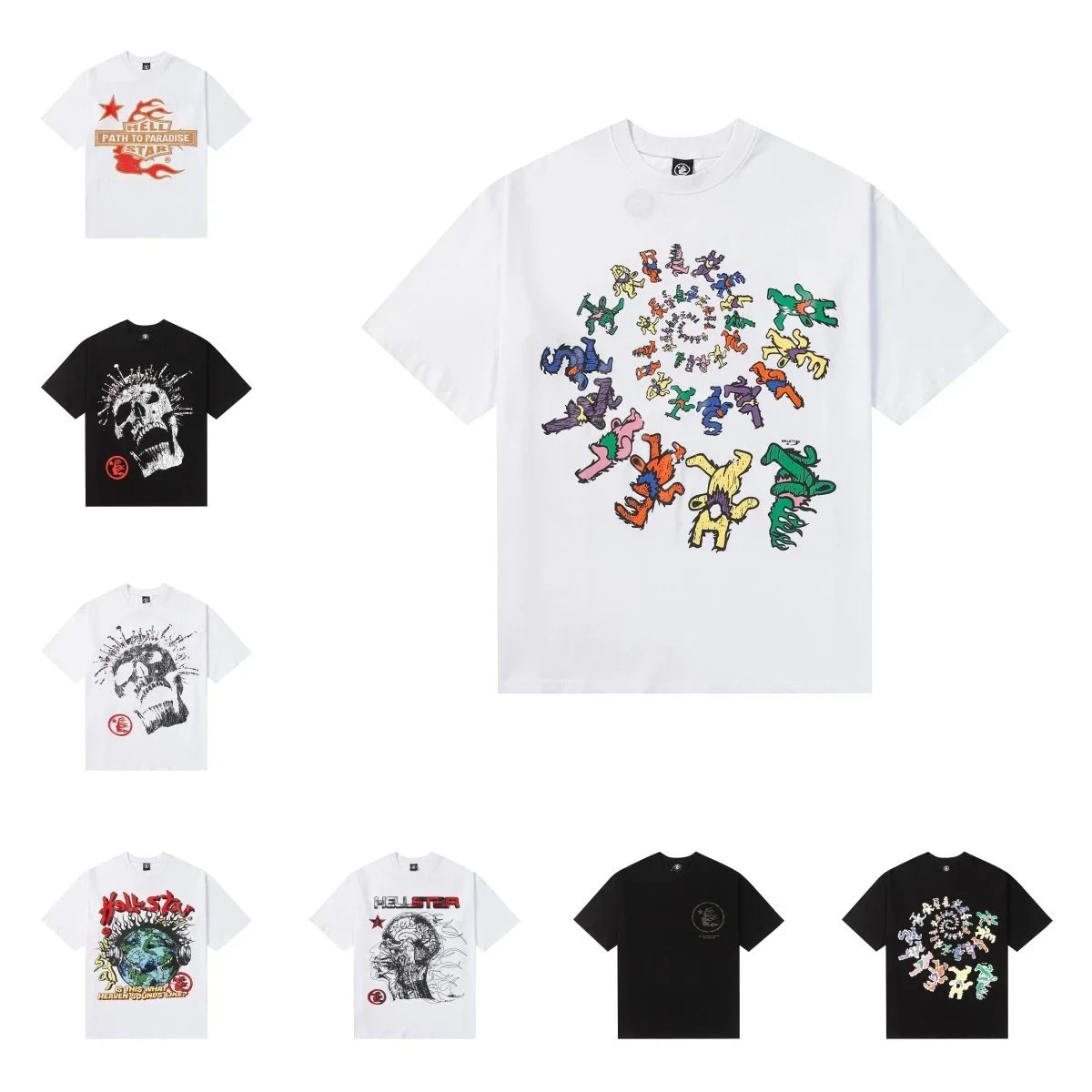 Hellsister White Graphic T-Shirt