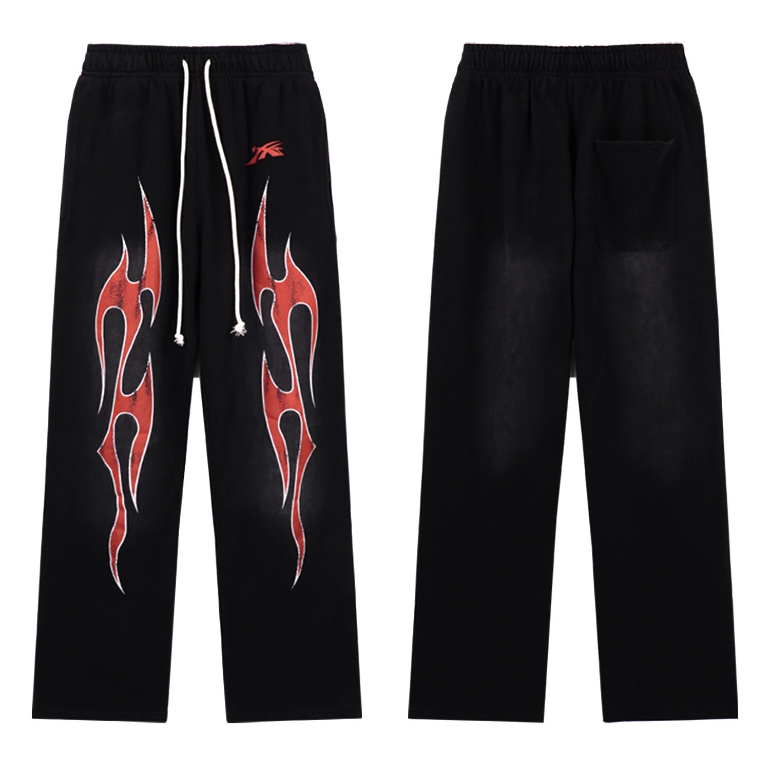 Hellstar Track Pants Red and Black - 4