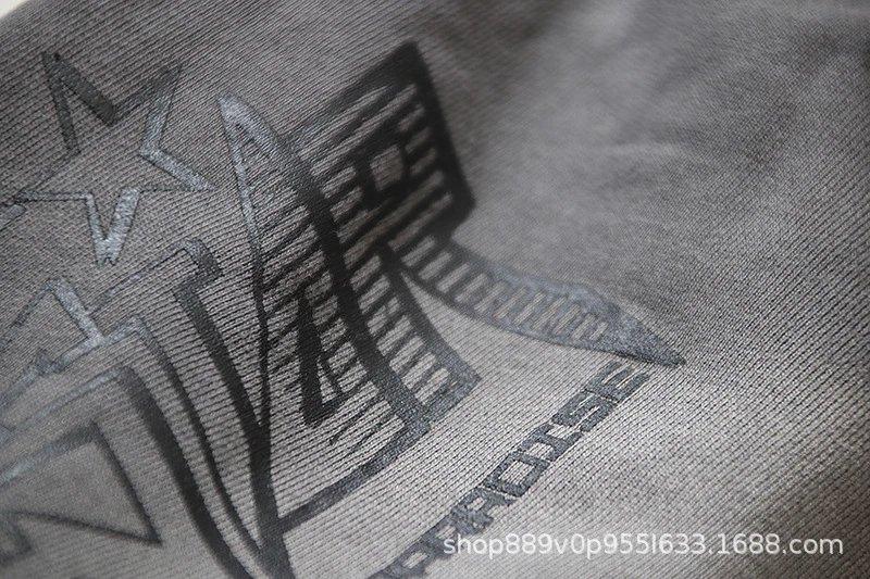 Hellstar Graphic Print White Sport Shorts - 37