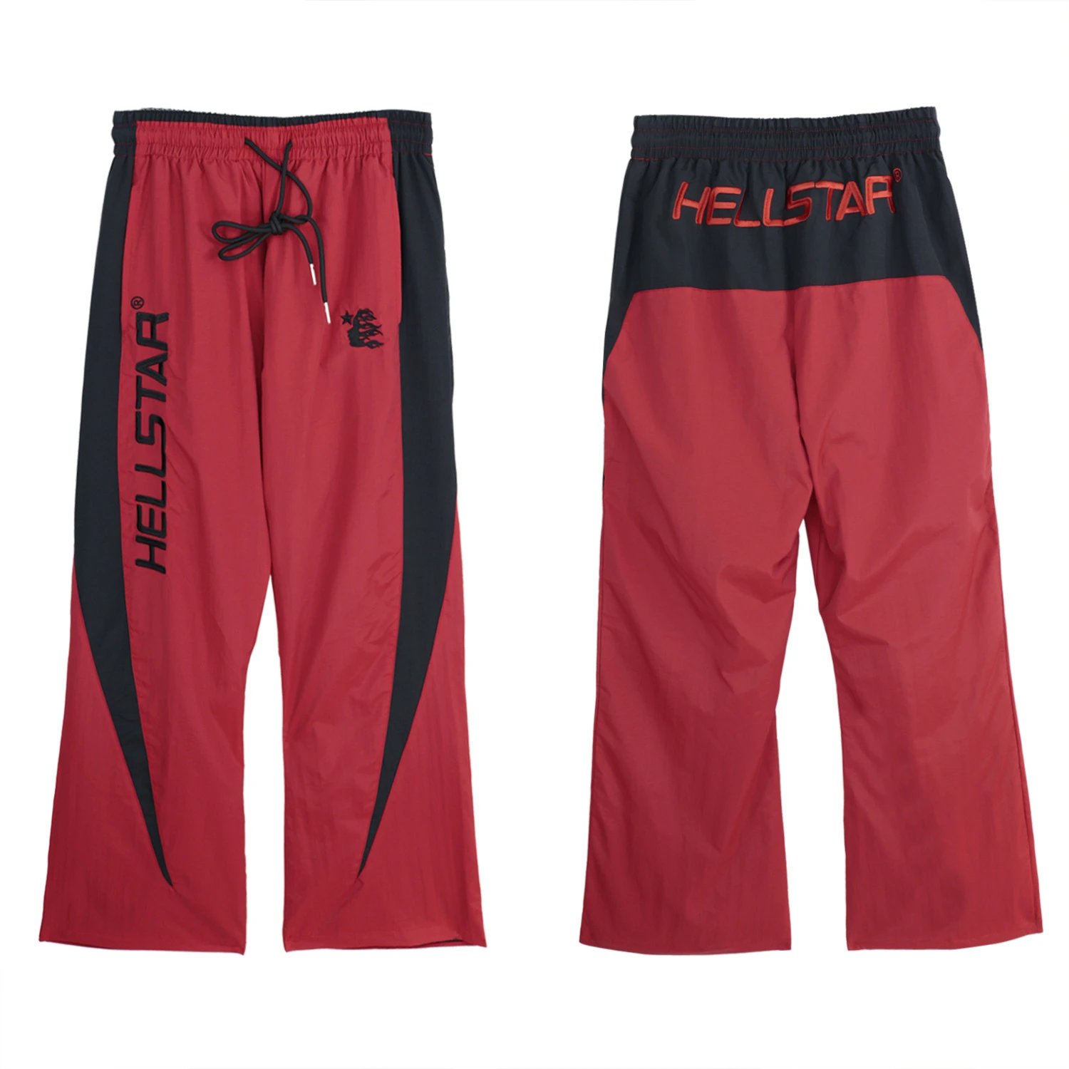 Hellstar Track Pants Red and Black - 3