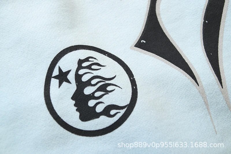 Hellstar Graphic Print White Sport Shorts - 42