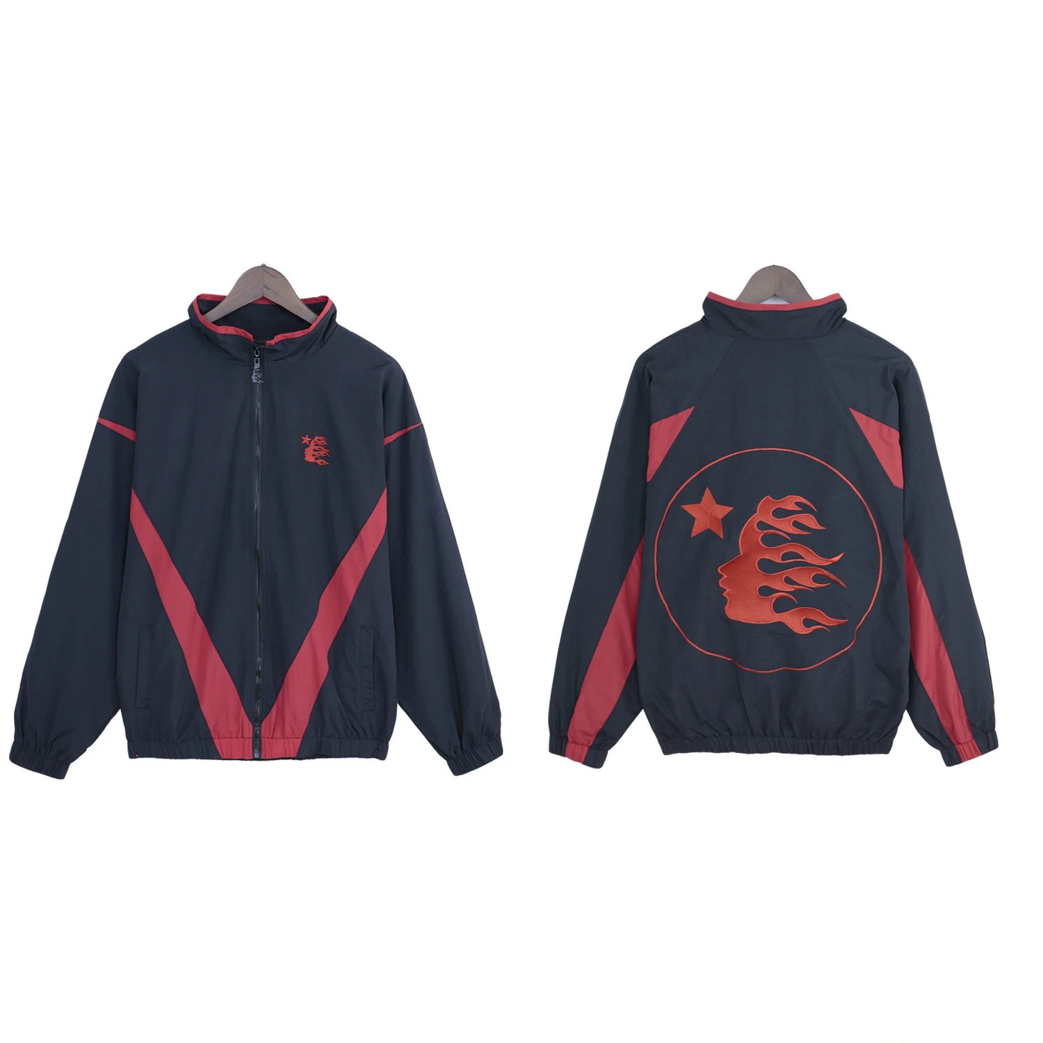 Hellstar Track Pants Red and Black - 6